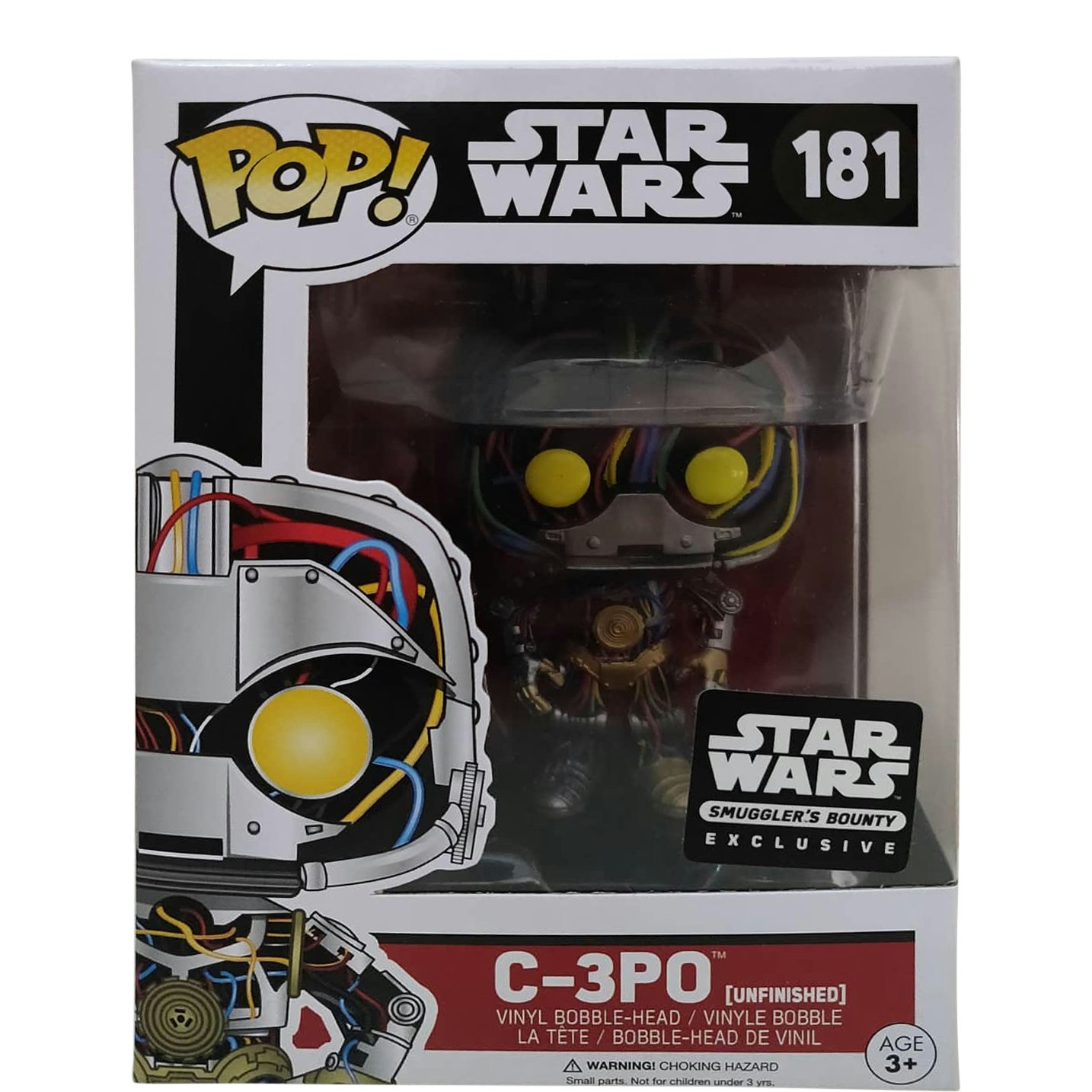STAR WARS Funko POP C-3PO w/CROSSBOW#341 w/PROTECTOR Smugglers Bounty EX/NM Box